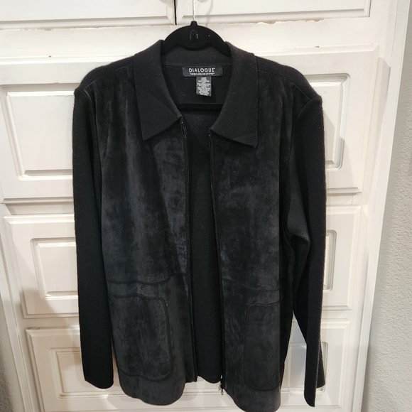 Dialogue Jackets & Blazers - SALE! Dialogue Suede and Wool Jacket